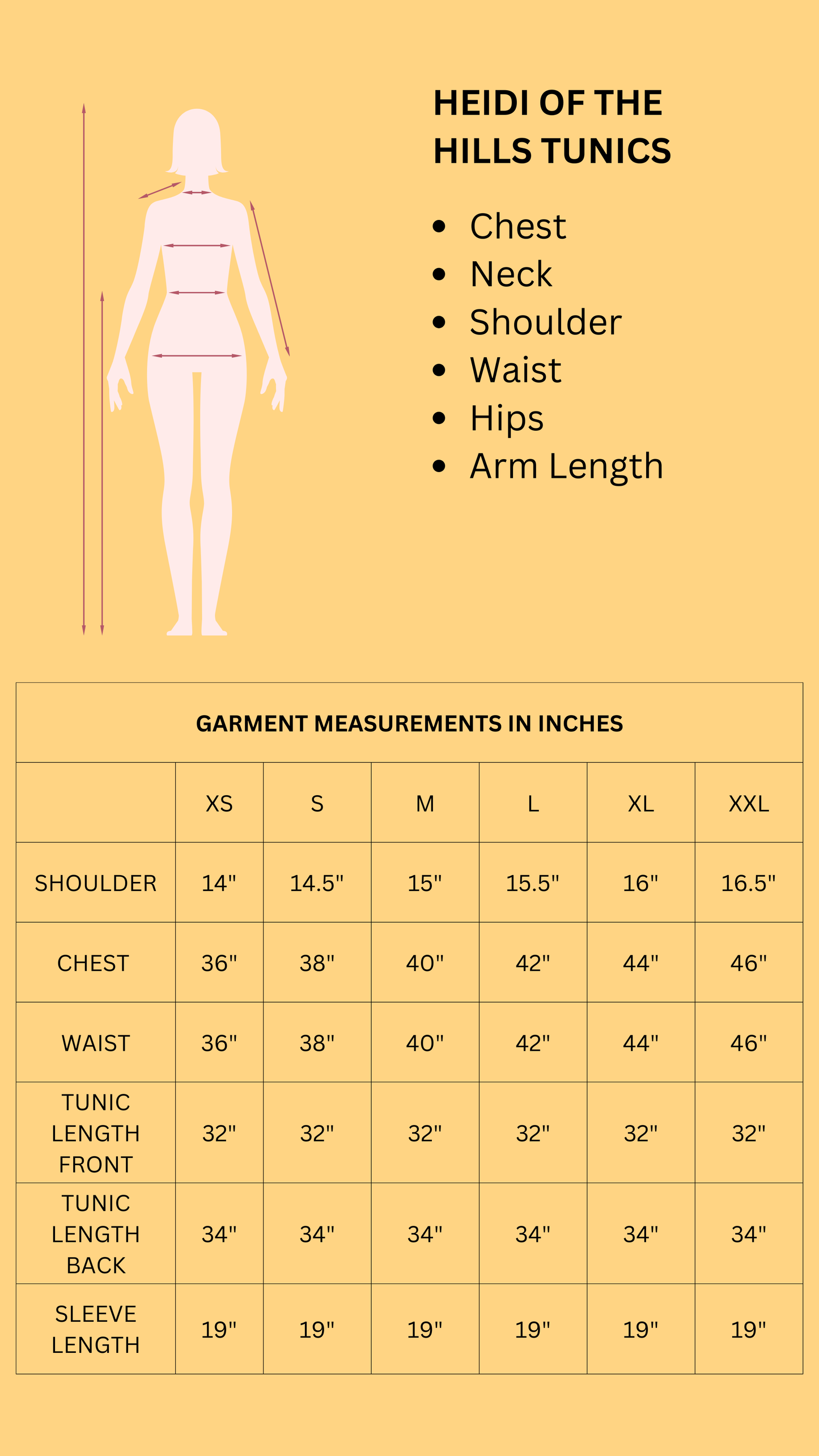 Embroidered Peach Tunic – Heidi of the Hills