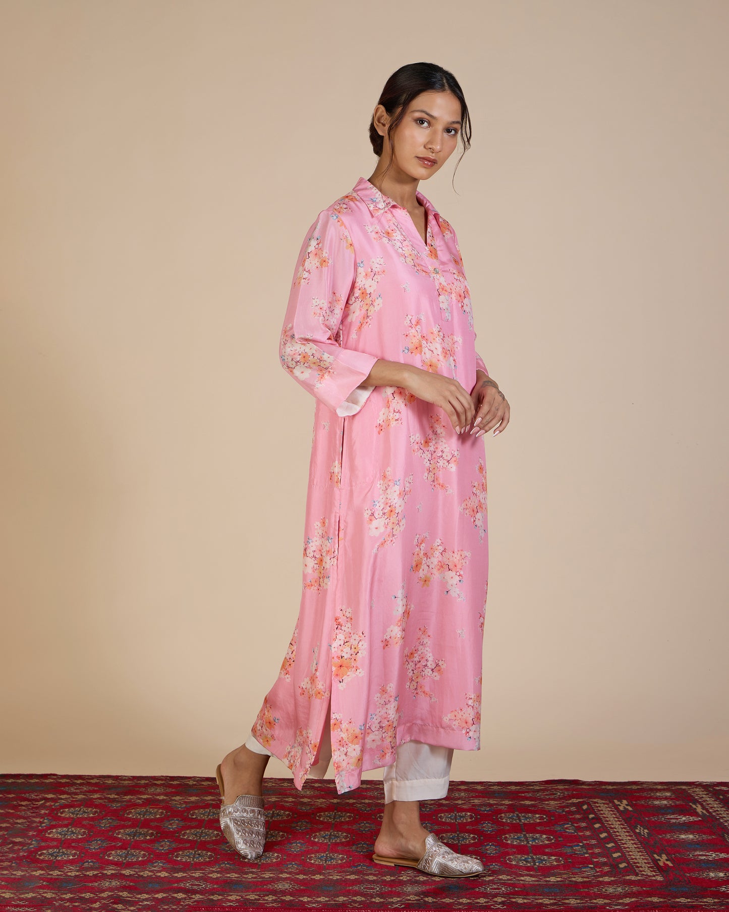 Pink Sakura Co-Ord Set – Silk Route Collection