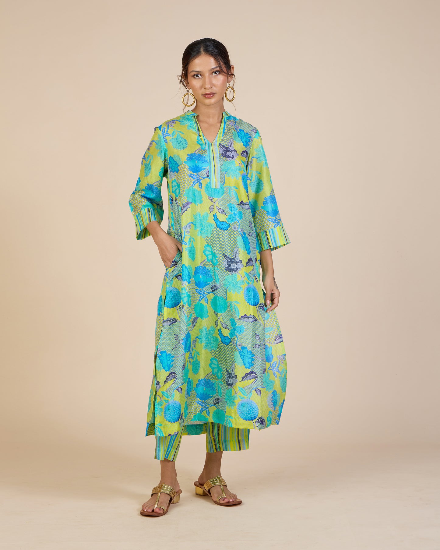 Turq Mosaic Co-Ord Set - Silk Route Collection