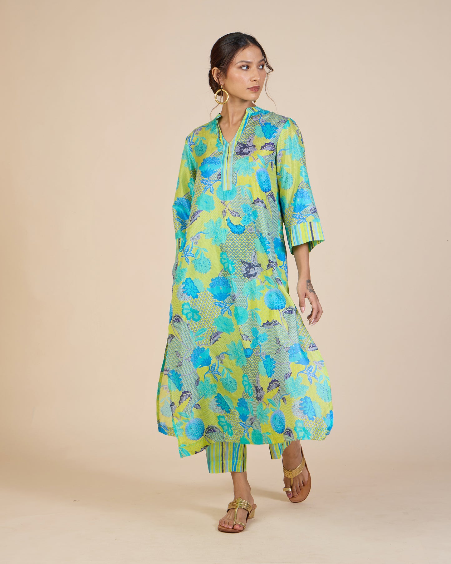 Turq Mosaic Co-Ord Set - Silk Route Collection