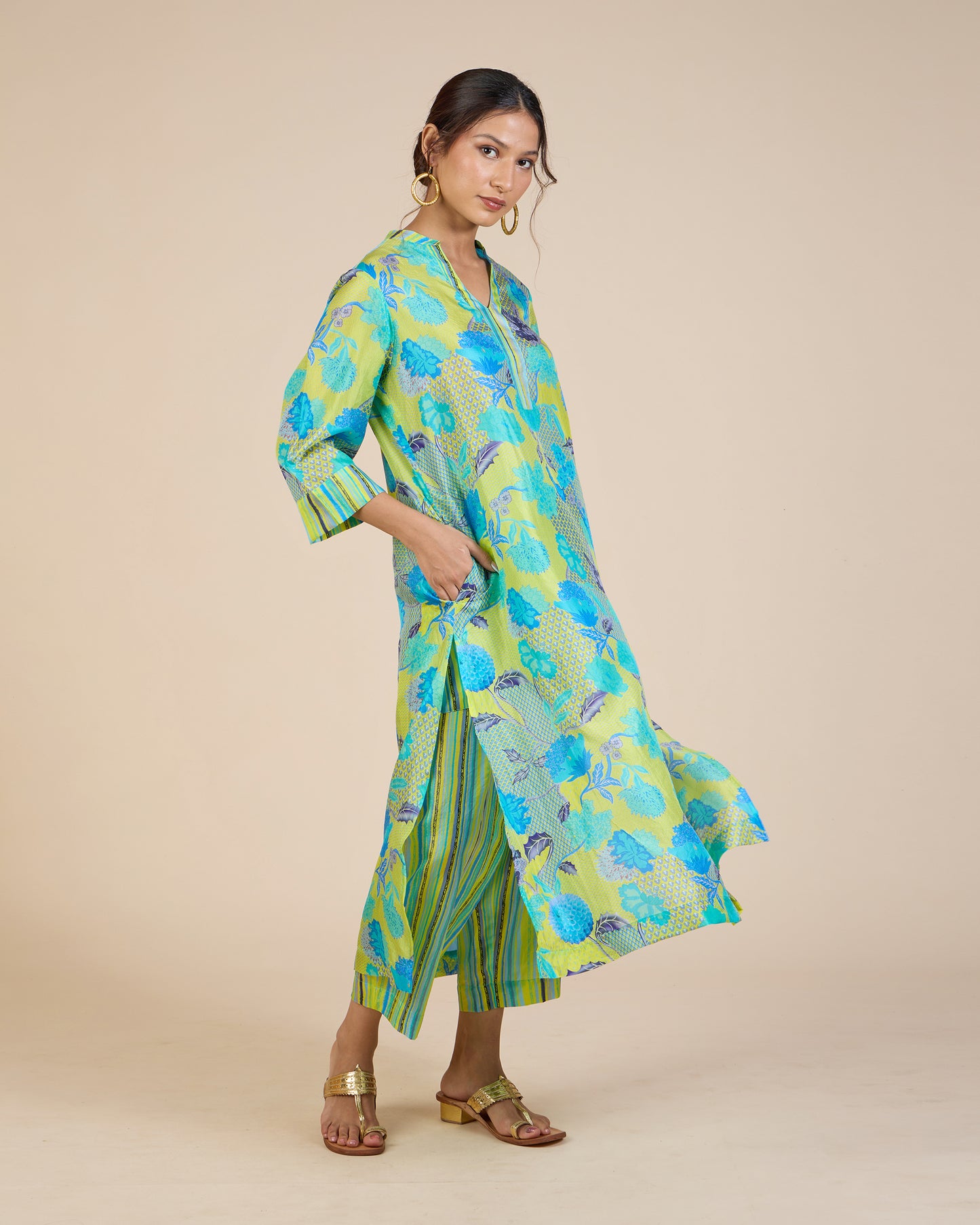 Turq Mosaic Co-Ord Set - Silk Route Collection