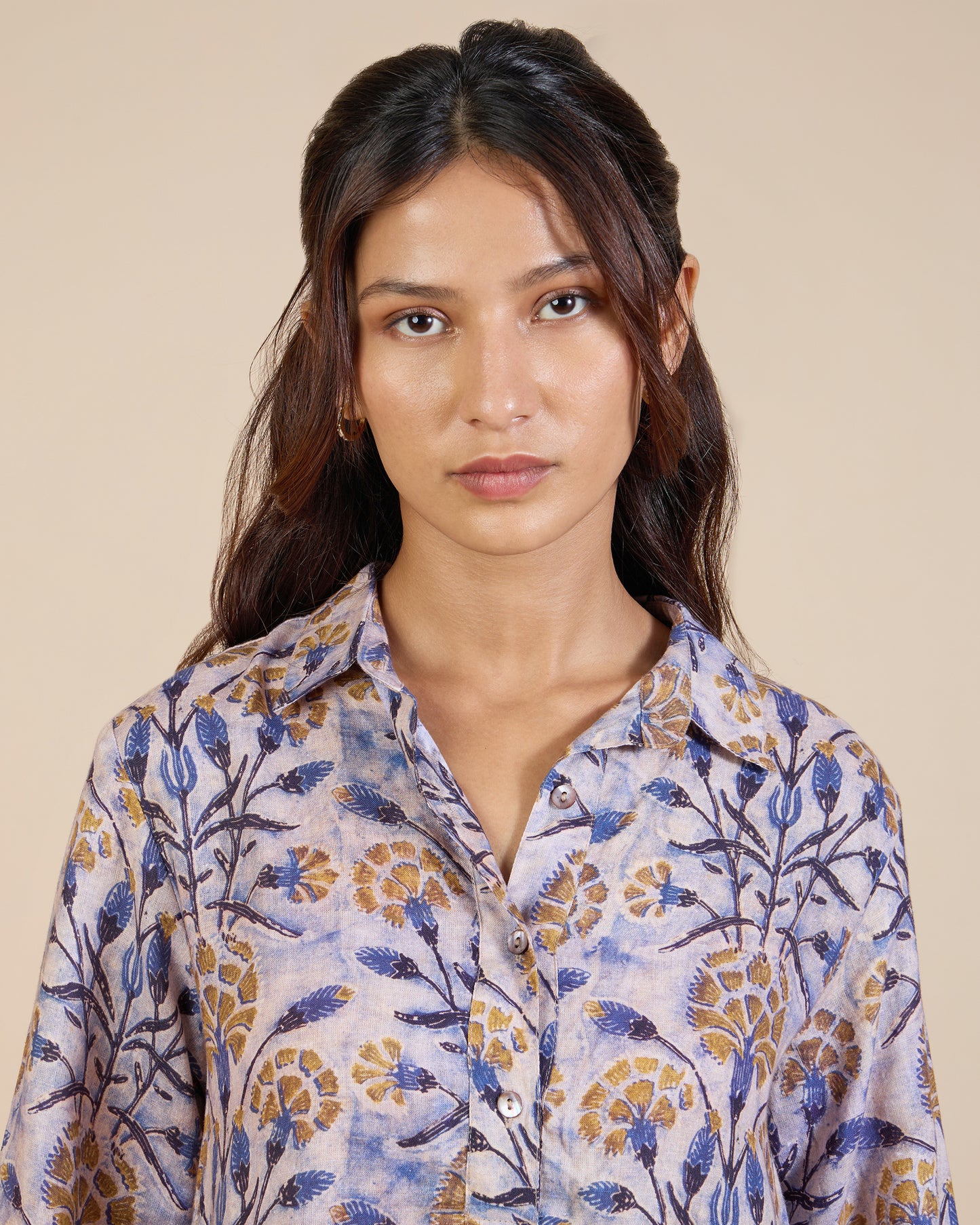 Mauve & Beige Vintage Buds Co-Ord Set – Lush Linens Collection