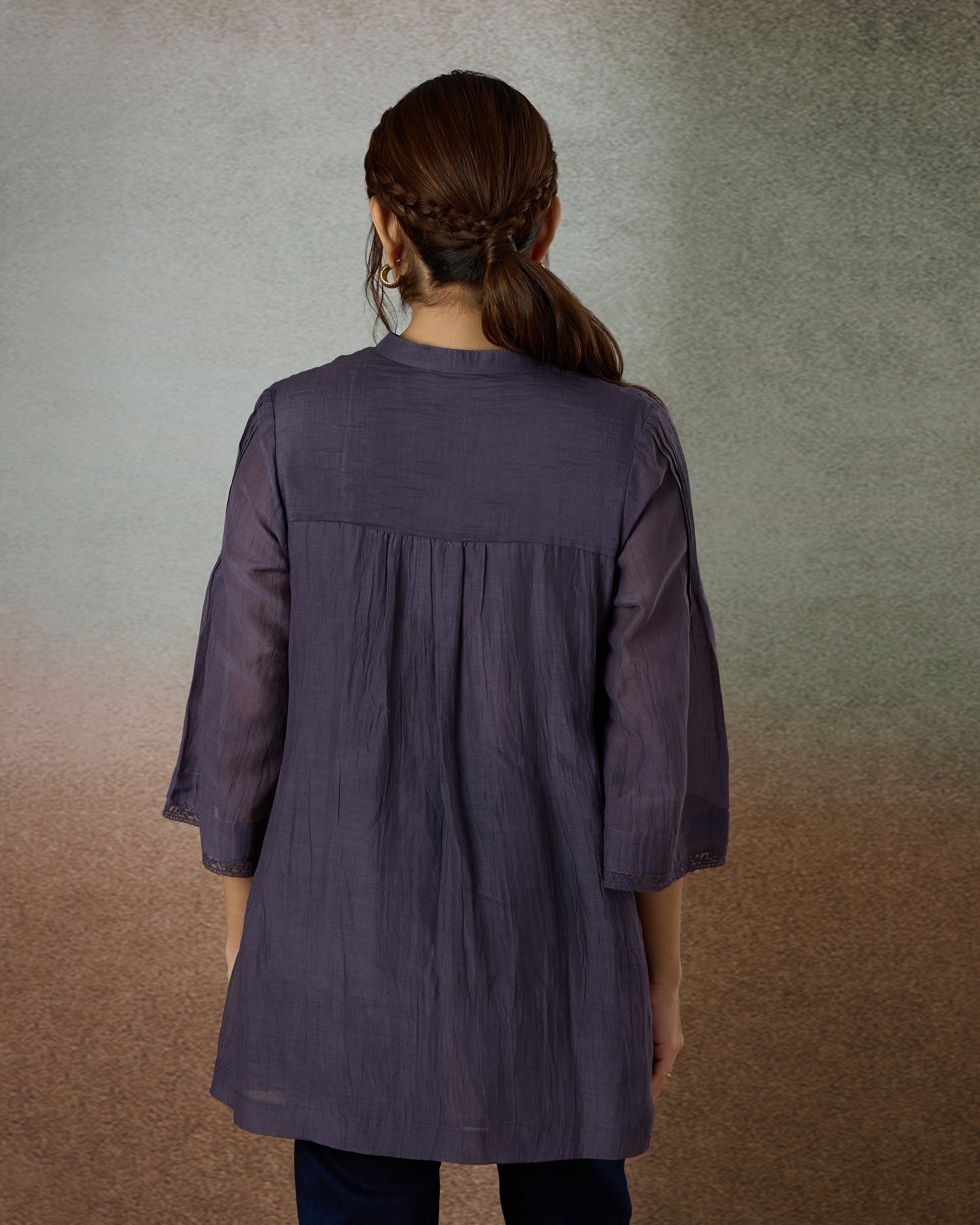 Mauve Yoke Shirt - Heidi of the Hills Collection