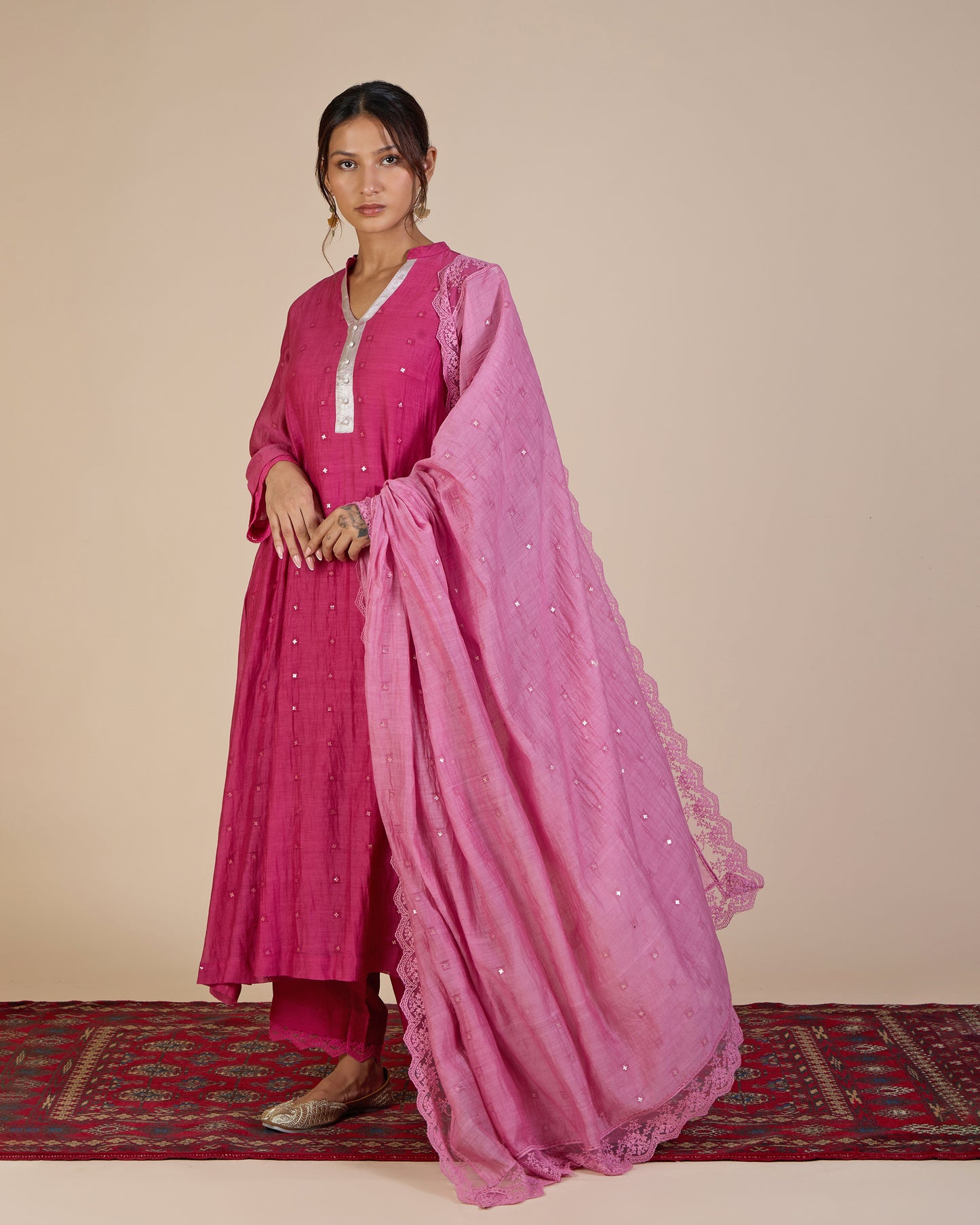 Fuchsia & Soft Pink Ethnic Set – Venus Rising Collection