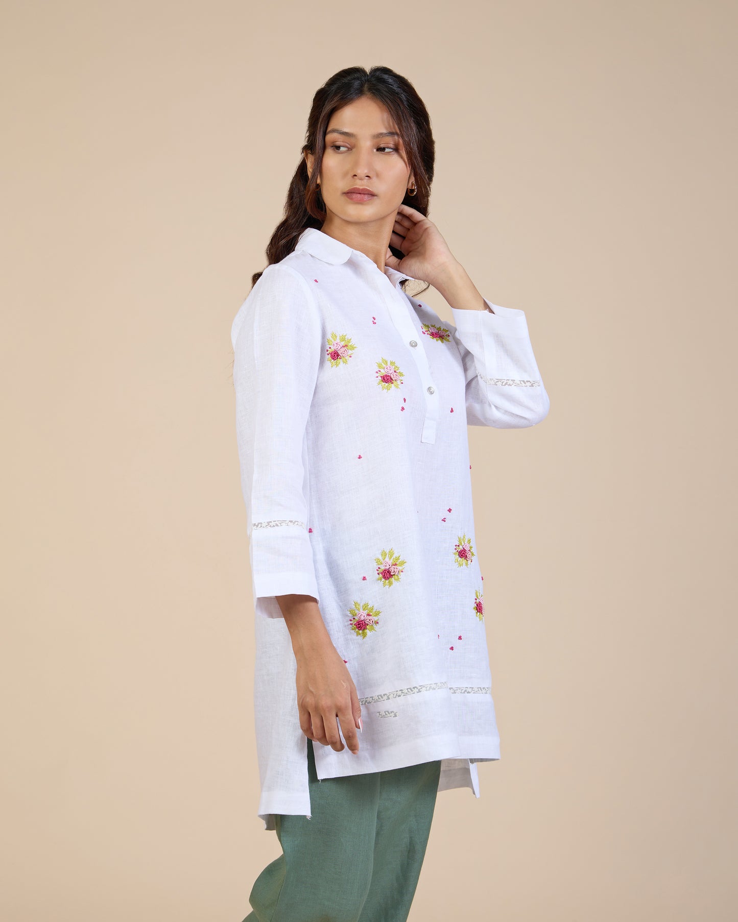 Embroidered White Tunic – Heidi of the Hills Collection