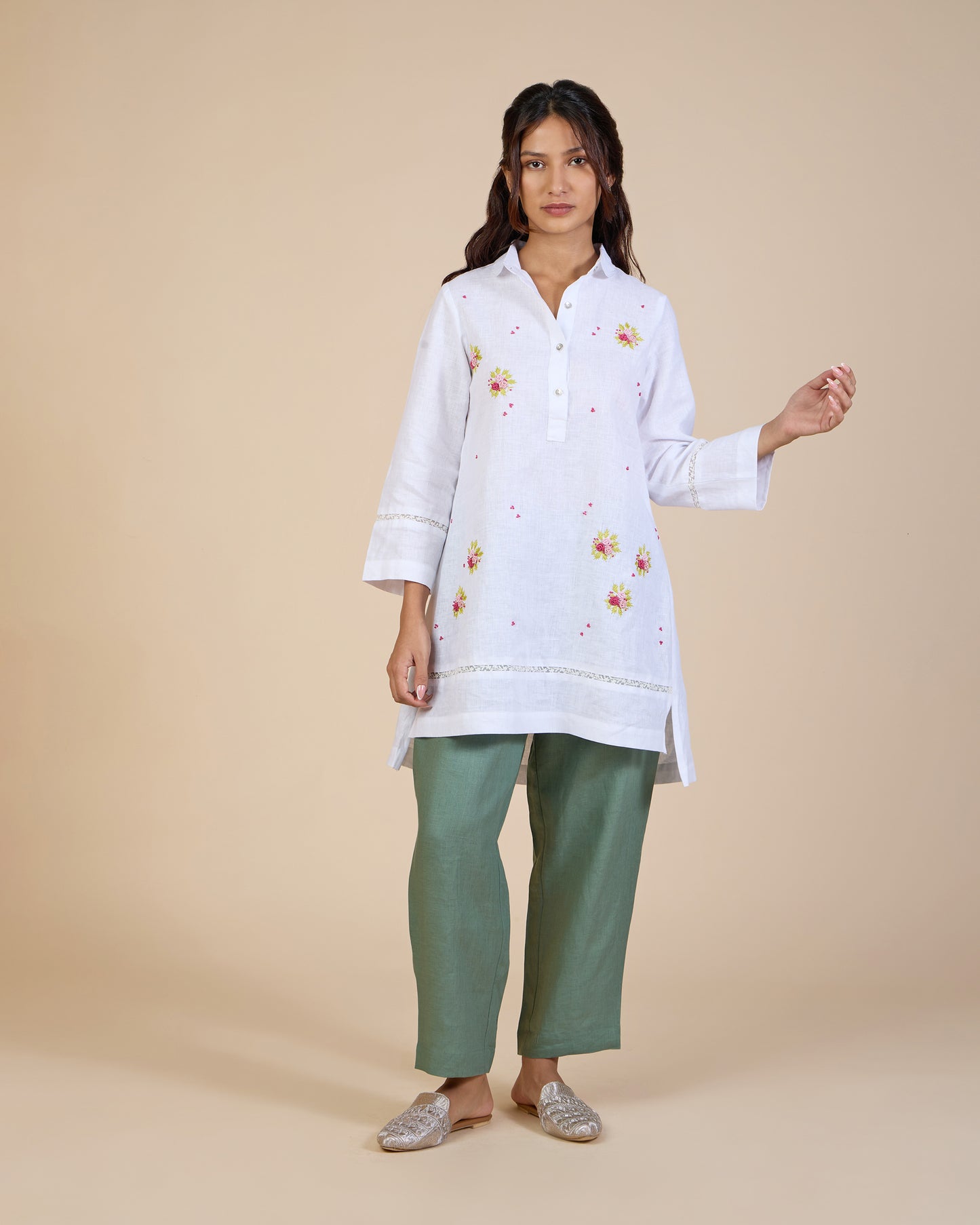 Embroidered White Tunic – Heidi of the Hills Collection