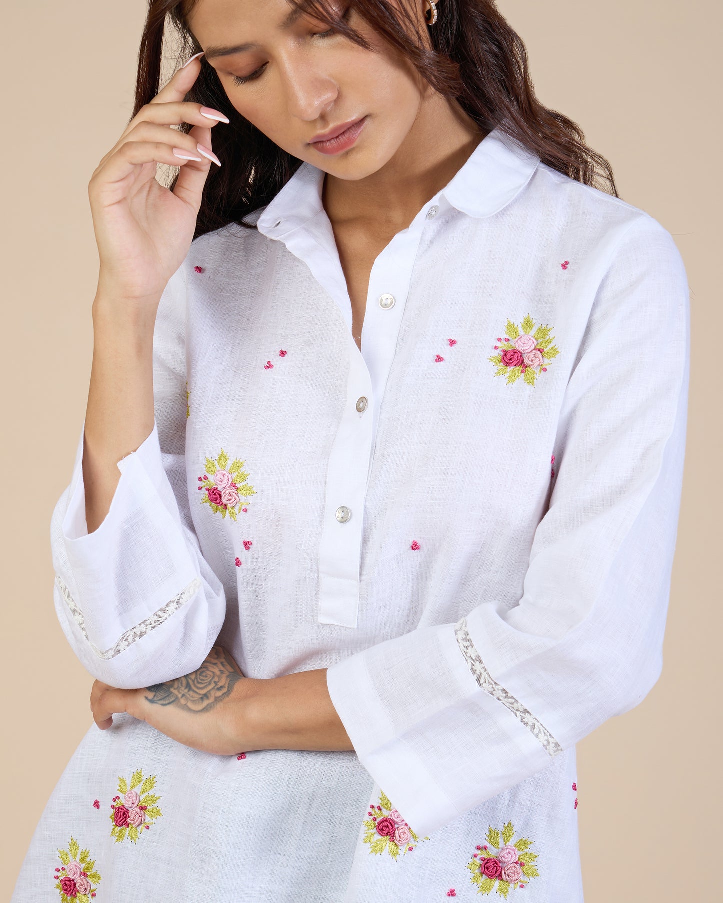 Embroidered White Tunic – Heidi of the Hills Collection