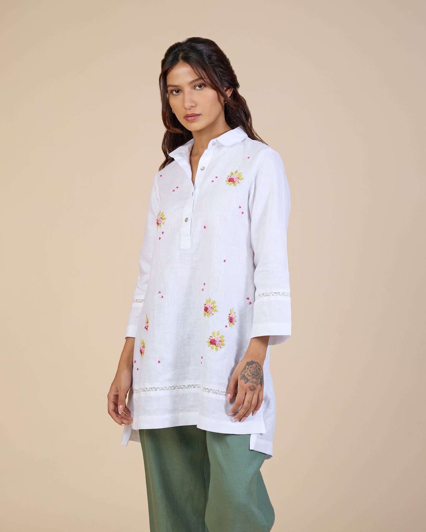 Embroidered White Tunic – Heidi of the Hills Collection