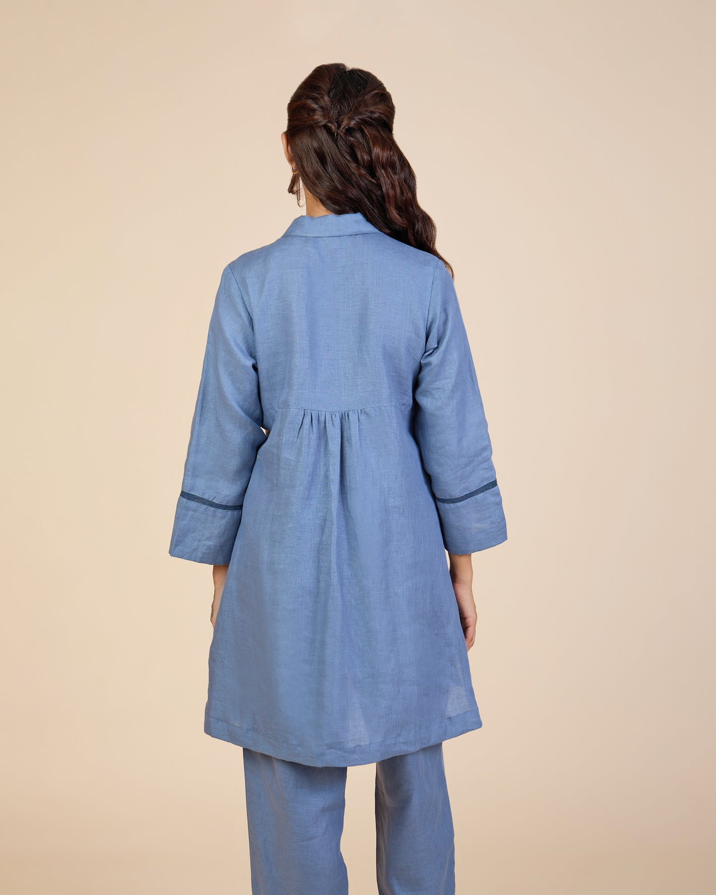 Embroidered Blue Co-Ord Set – Heidi of the Hills Collection
