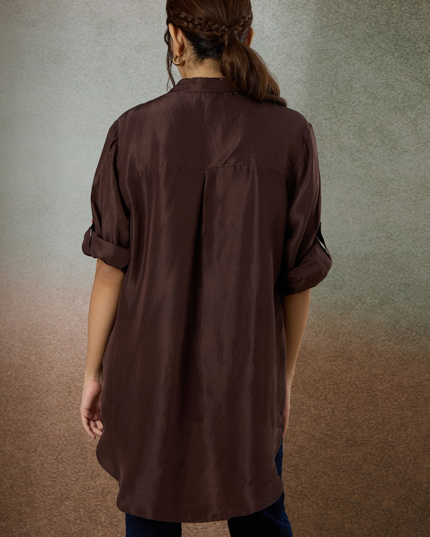 Coffee Bean Oversized Shirt - Heidi of the Hills Collection