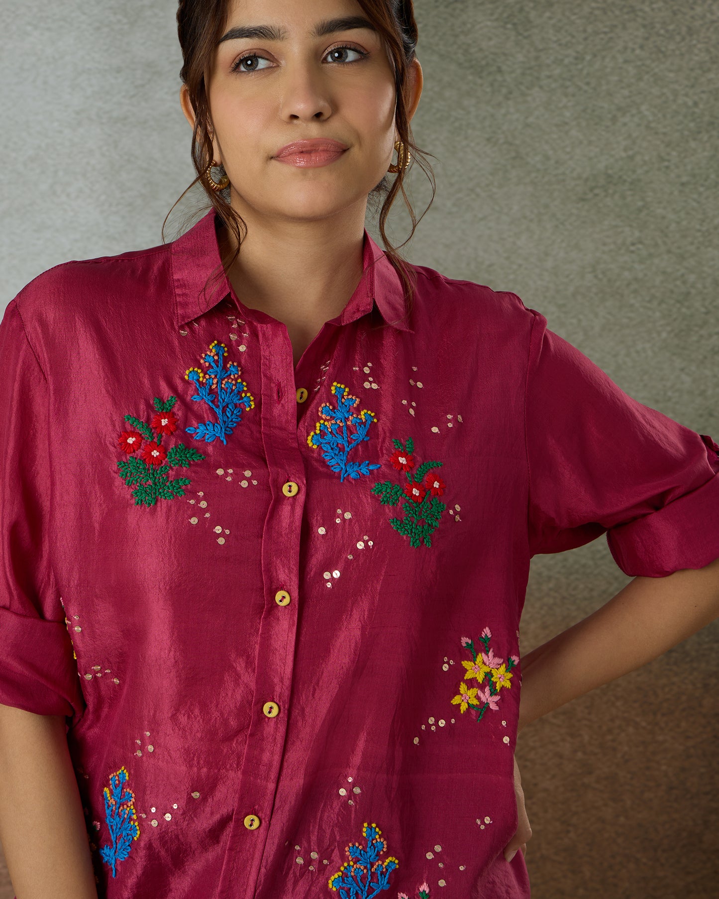 Berry Oversized Shirt - Heidi of the Hills Collection