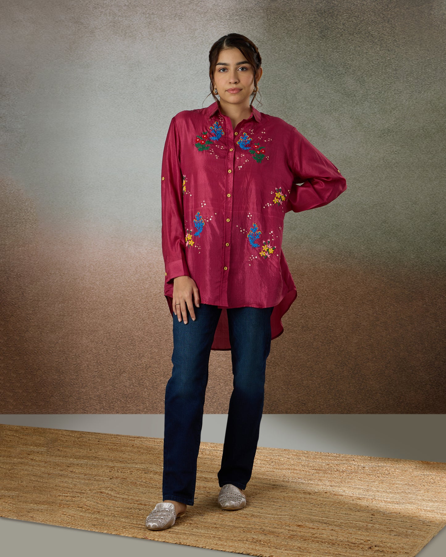 Berry Oversized Shirt - Heidi of the Hills Collection