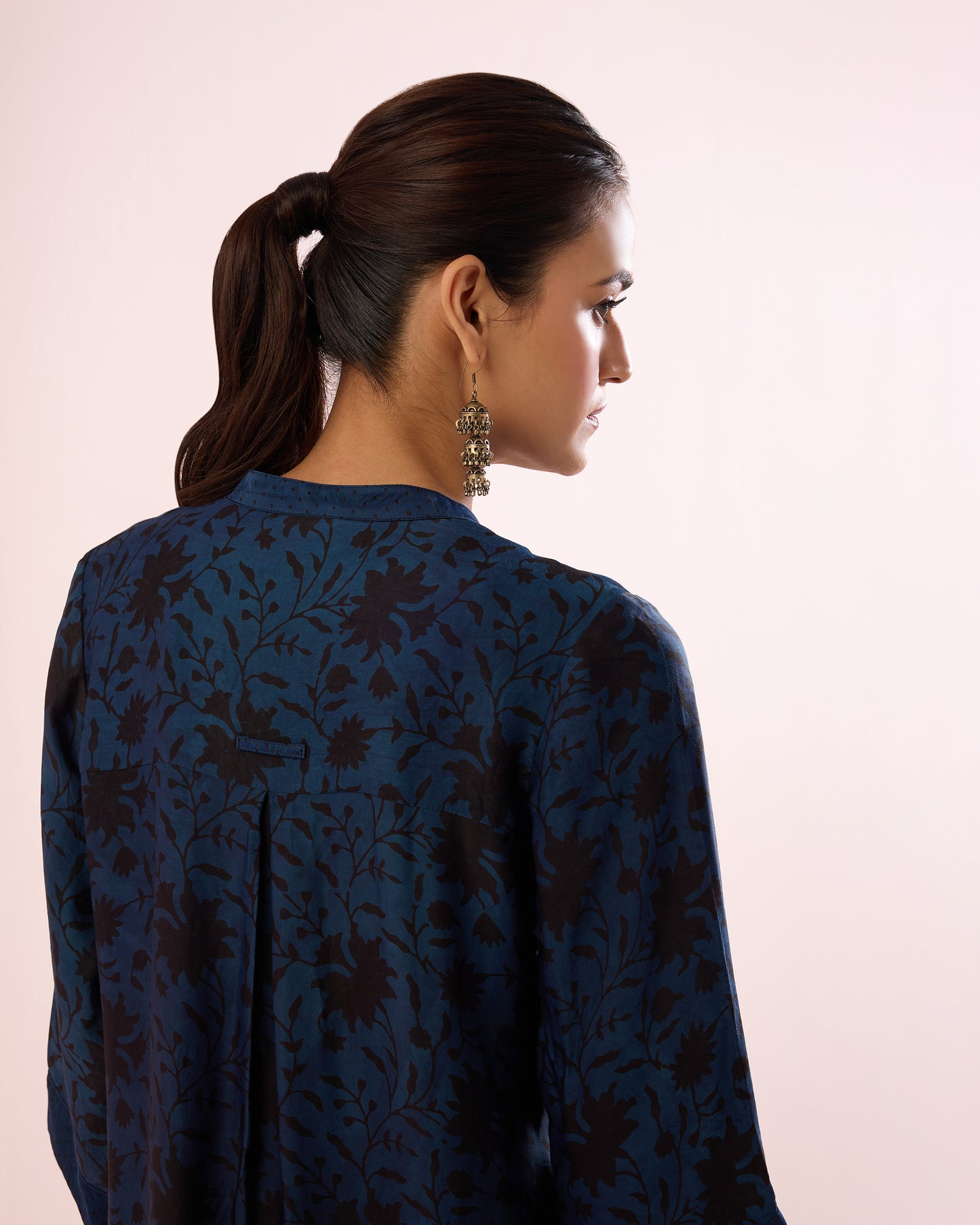INDIGO/ BLACK AJRAKH COORD SET