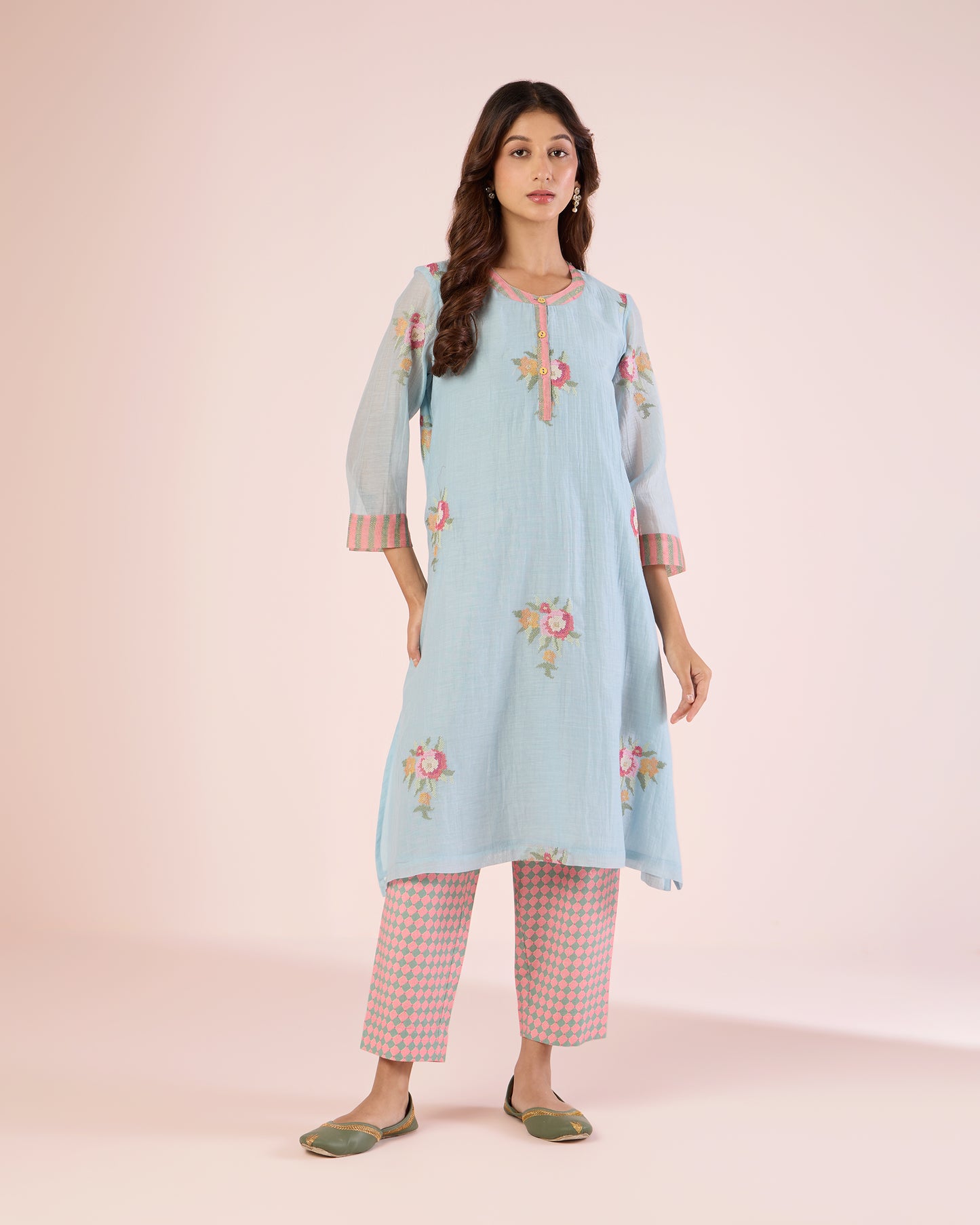 Briar Rose Co-Ord - Sky & Pink