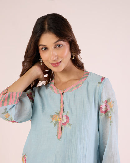 Briar Rose Co-Ord - Sky & Pink