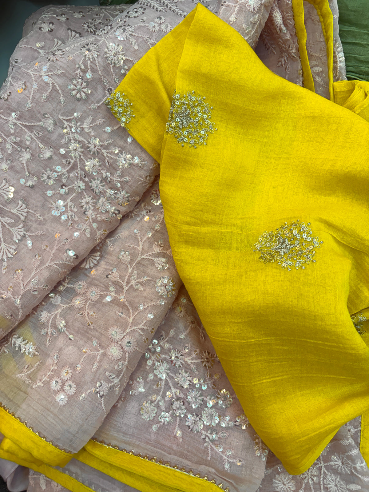 SITARA | Pale Pink Chanderi Silk Saree