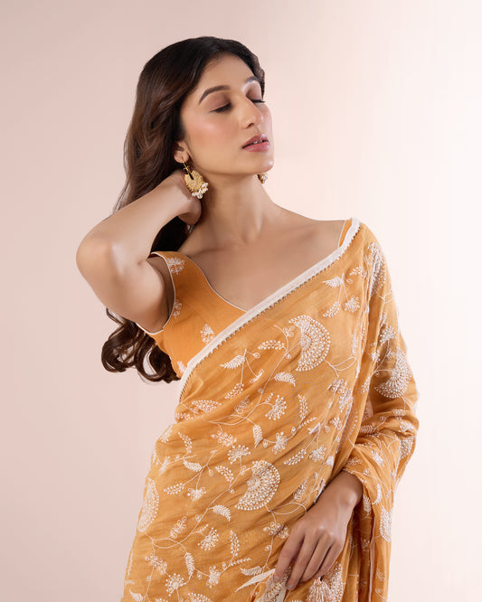 KESAR AMALTAS — Chanderi Silk Saree