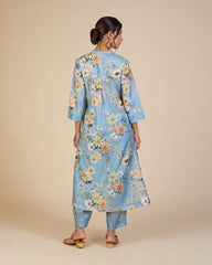 Blue Wildflower Co-Ord Set – Silk Route Collection