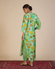 Pistachio Mosaic Co-Ord Set – Silk Route Collection