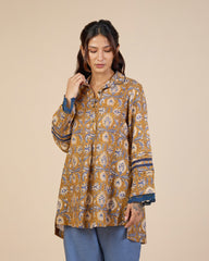 Ochre Kilim Print Tunic – Lush Linens Collection