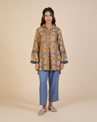 Ochre Kilim Print Tunic – Lush Linens Collection