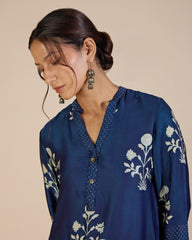 Indigo Ajrakh Co-Ord Set – Spice of Kutch Collection