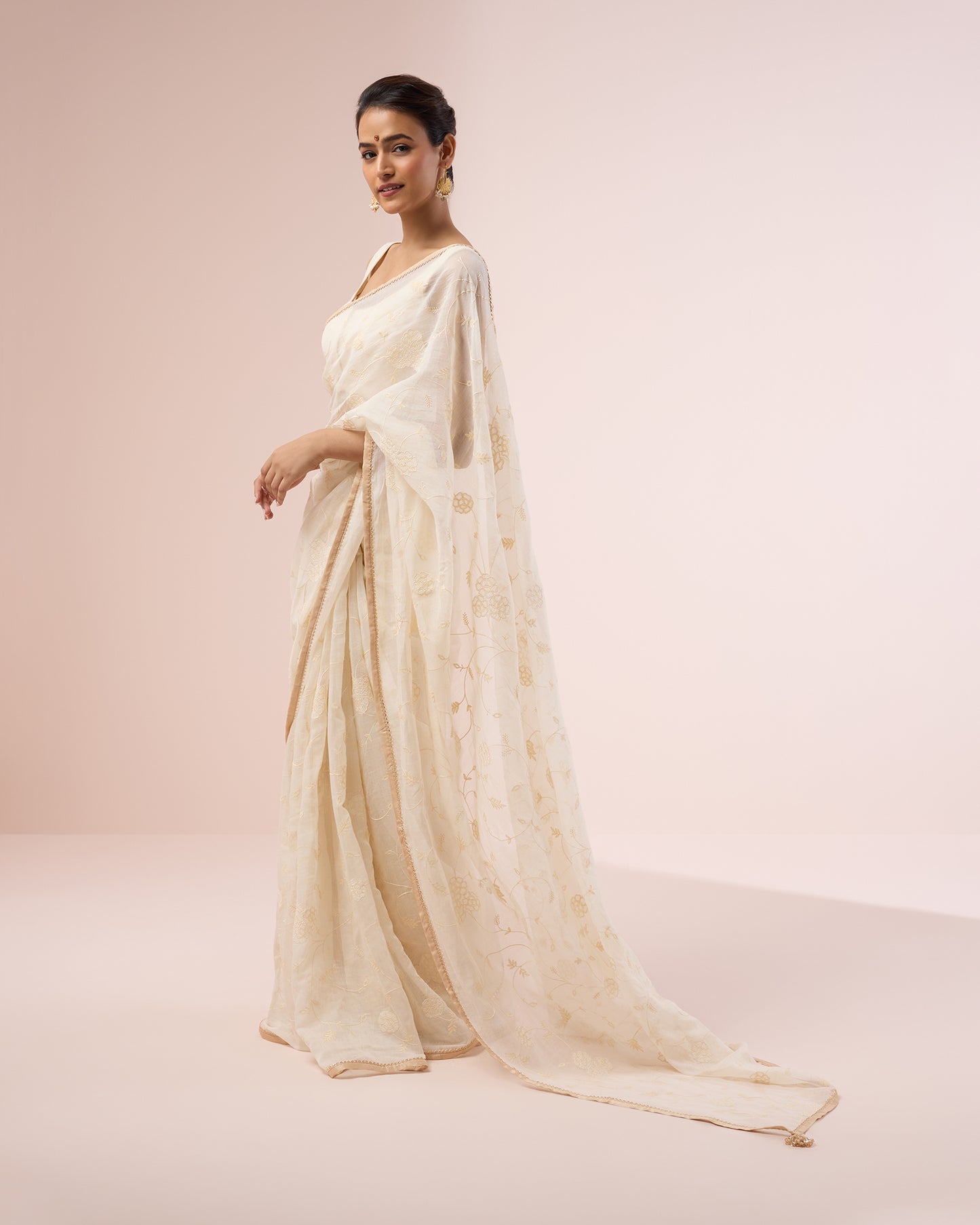 Camelia Chanderi Silk Saree