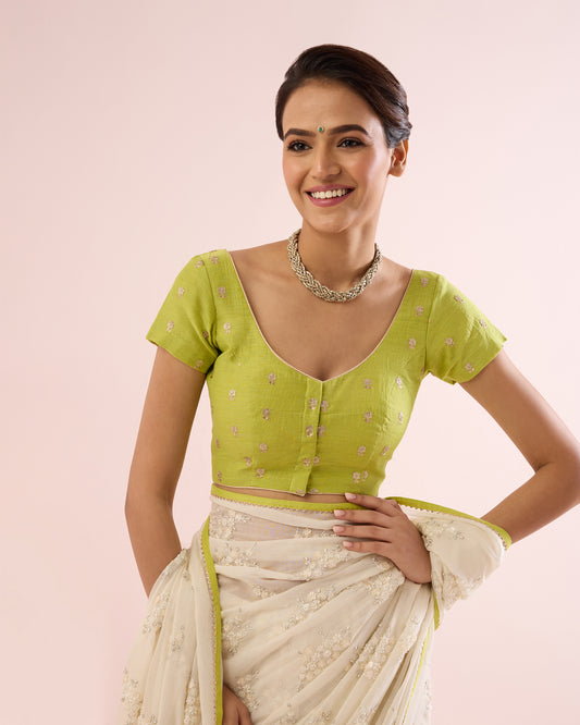 GREEN APPLE BLOUSE WITH SLEEVES
