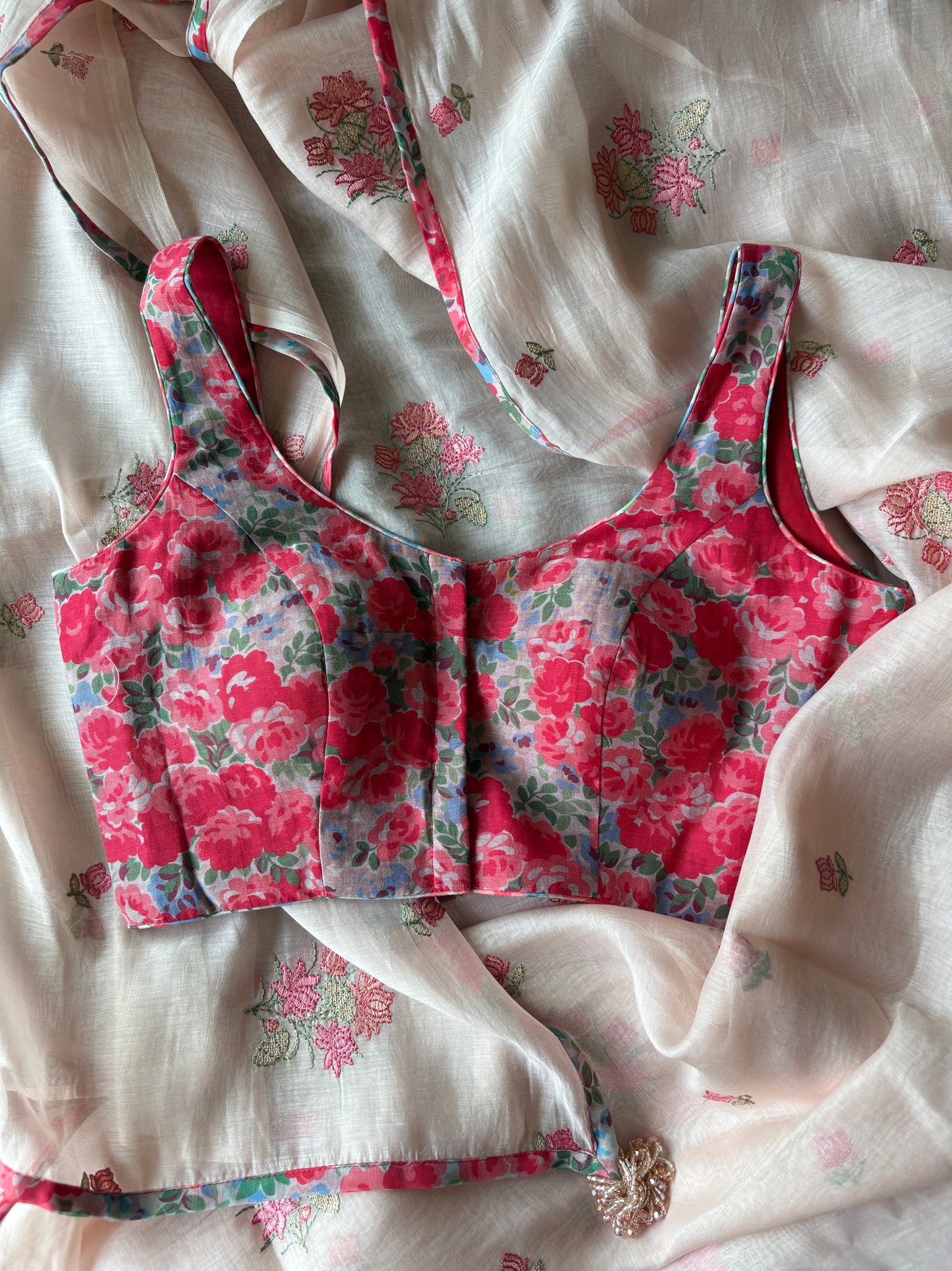 Pink Azalea Chanderi Silk Saree